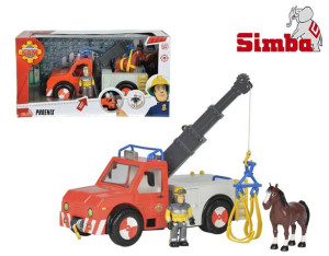 Simba Strażak SAM Dźwig Phoenix Figurka i Koń