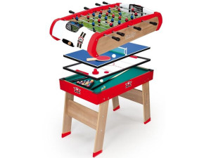 SMOBY Stół Powerplay 4w1 Piłkarzyki Bilard Tenis Hokej