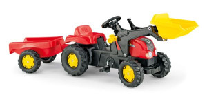 Rolly Toys rollyKid Traktor na pedały z łyżką i przyczepą 2-5 Lat