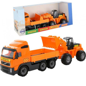 Wader - polesie Ciężarówka VOLVO + Koparka