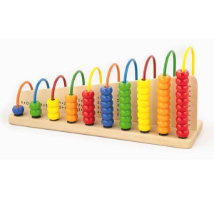 Viga Toys Edukacyjne Liczydło drewniane do Liczenia Szkolne