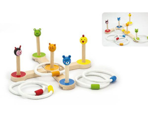 Drewniana gra Rzut pierścnieniem Zwierzątka Viga Toys
