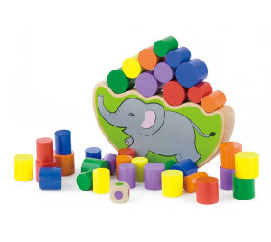 Drewniana układanka Balansujący Słoń Viga Toys