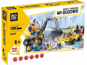 Klocki Blocki Roboty Drogowe Na Budowie 196 El.
