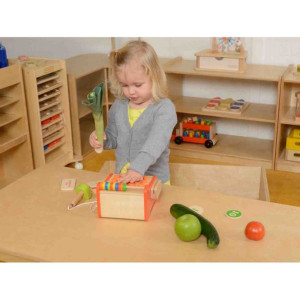 Drewniana Kasa Sklepowa Dla Dzieci + Pieniądze i Karta Kredytowa Masterkidz