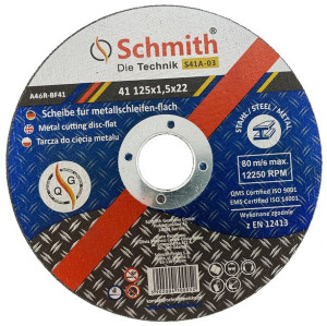 Tarcza do cięcia metalu Schmith śr. 125 mm, gr. 1,5 mm