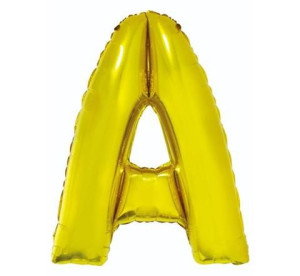 Balon 40 Cm Literka Złota A