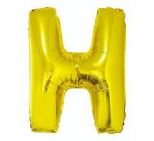 Balon 40 Cm Literka Złota H