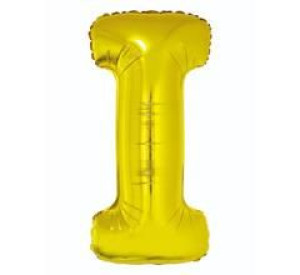 Balon 40 Cm Literka Złota I