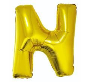 Balon 40 Cm Literka Złota N