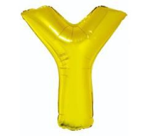 Balon 40 Cm Literka Złota Y