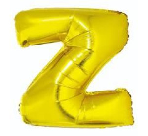 Balon 40 Cm Literka Złota Z