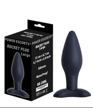 Rocket Plug Silicone large black
