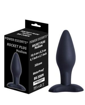 Rocket Plug Silicone medium black