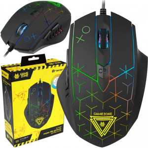 Podświetlana MYSZ GAMINGOWA DLA GRACZY LED RGB - TRACER XO