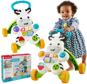 Interaktywny Chodzik Zebra Pchacz Fisher Price