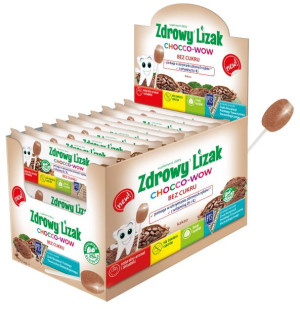Zdrowy Lizak Chocco-wow Na Z Wit.d3,k2 Dispaly 40szt