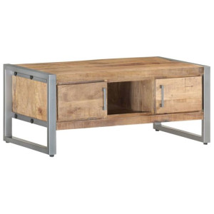Stolik kawowy, 95 x 50 x 40 cm, surowe drewno mango