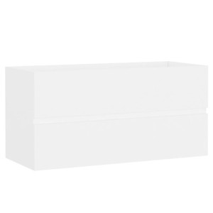 Szafka pod umywalkę, biała, 90x38,5x45 cm, płyta wiórowa