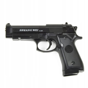 pistolet c18 metalowy replika na kulki beretta