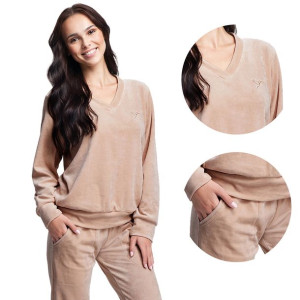 306 Luna DRES damski komplet długi BAWEŁNA