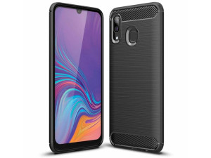 Karbonowe elastyczne etui pokrowiec Samsung Galaxy A30