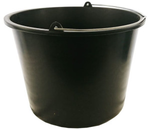 Wiadro budowlane 20L czarne z uchwytem