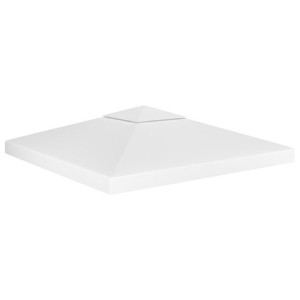2-poziomowe zadaszenie altany, 310 g/m² 3x3 m, białe