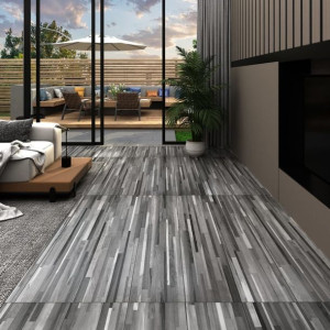 Lumarko Panele podłogowe z PVC, 4,46 m², 3 mm, szare paski