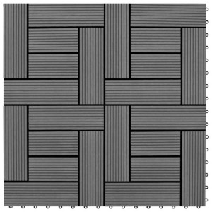 Lumarko Płytki tarasowe, 30x30 cm, WPC, 1 m², szare