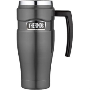 Wodoszczelny termokubek z uchwytem Thermos 0,47l - metaliczny szary