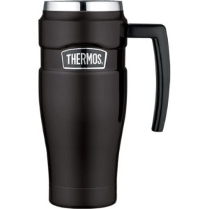 Wodoszczelny termokubek z uchwytem Thermos 0,47l - czarny mat