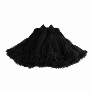 Spódnica z falbanami PETTISKIRT Czarna 4-6 lat