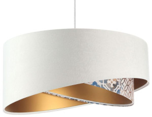 Biała asymetryczna lampa wisząca - EXX20-Olagos