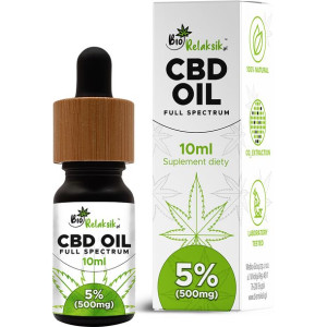 Olej konopny 5% Full Spectrum - 10ml - 500mg