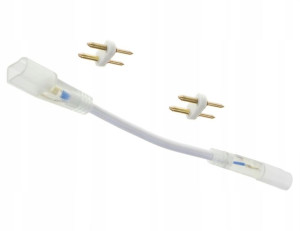 Złączka 24cm długa 230V do taśm NEON LED + widełki