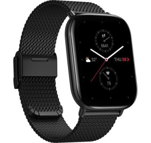Zepp E Smartwatch Huami Xiaomi Prostokątny Metallic Black Amazfit Pulsoksym