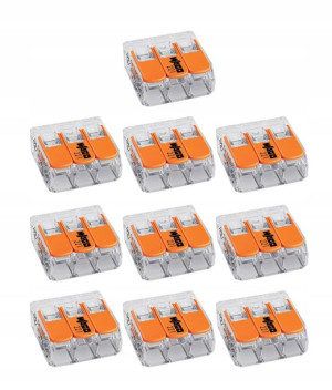 Złączka WAGO compact 3x 0,2-4mm2 221-413 10szt