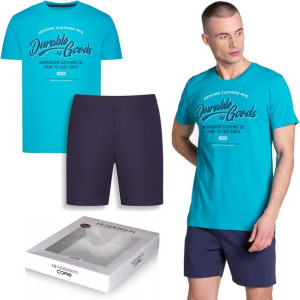 Piżama męska Henderson LAZE krótkie spodnie krótki rękaw 38868 69 XL