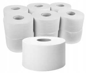 Papier toaletowy Vella Jumbo do dozowników średnica rolki 18 cm (12 sztuk)
