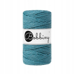 Sznurek do makramy BOBBINY skręcany 3PLY 3mm Morski