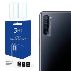 Szkło hybrydowe na obiektyw aparatu 3MK Lens Protection Oppo Reno 3 [4 PACK