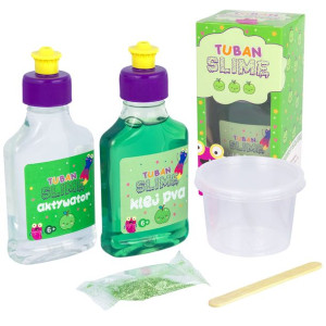 Tuban Zestaw Super Slime Zielone Jabłuszko Brokat