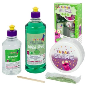 Tuban Zestaw Super Slime Xl Gluty Jabłko Brokat