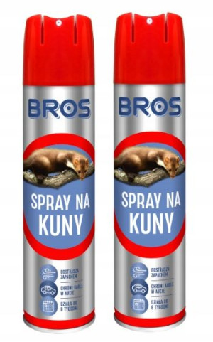 Spray na kuny Bros 400 ml x 2 sztuki