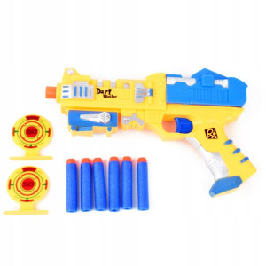 pistolet wyrzutnia dart blaster + strzałki do nerf
