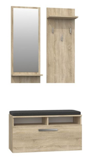 Elegancka garderoba Teva - dąb sonoma