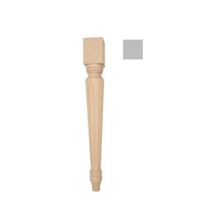 Noga drewniana do mebli stołów krzeseł FLUTED F990035