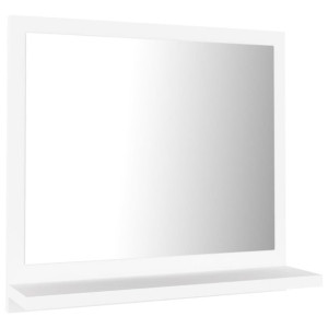 Lustro łazienkowe, białe, 40x10,5x37 cm, płyta wiórowa