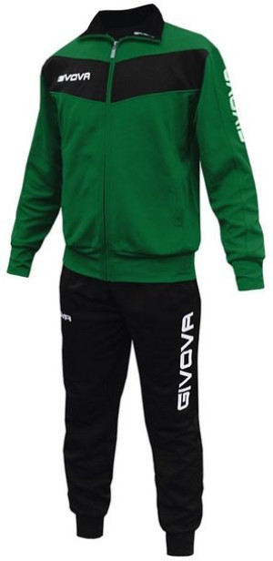 Dres treningowy bluza + spodnie Givova Visa zielono-czarny